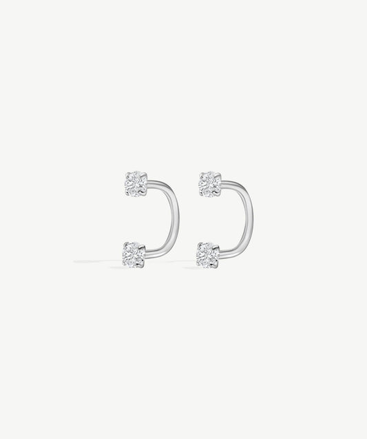 Bold Arc Hoop Earrings
