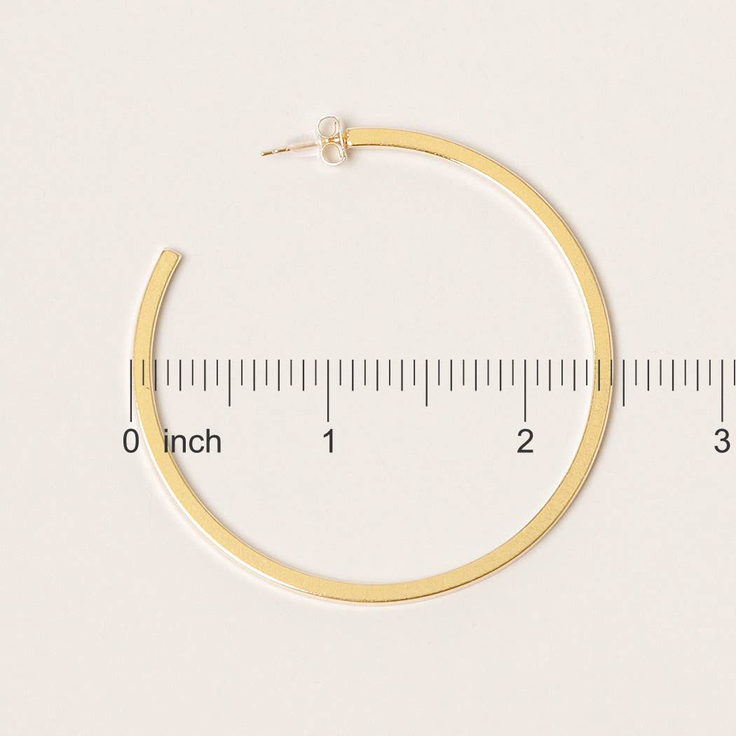 Post Hoop Earrings