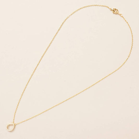 Water Drop Charm Necklace