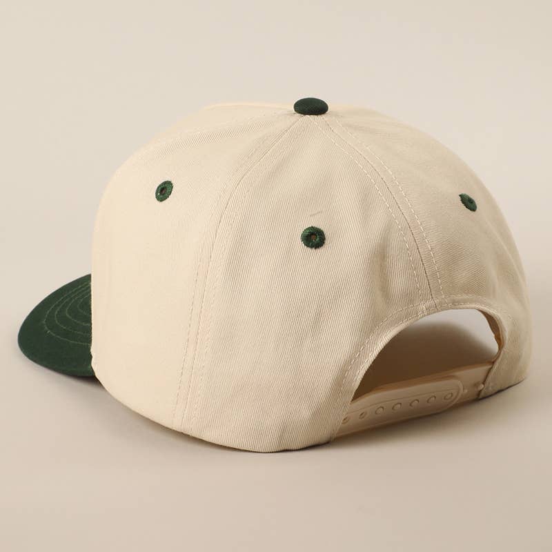 Baseball Upside Down Lettering Embroidery Cap