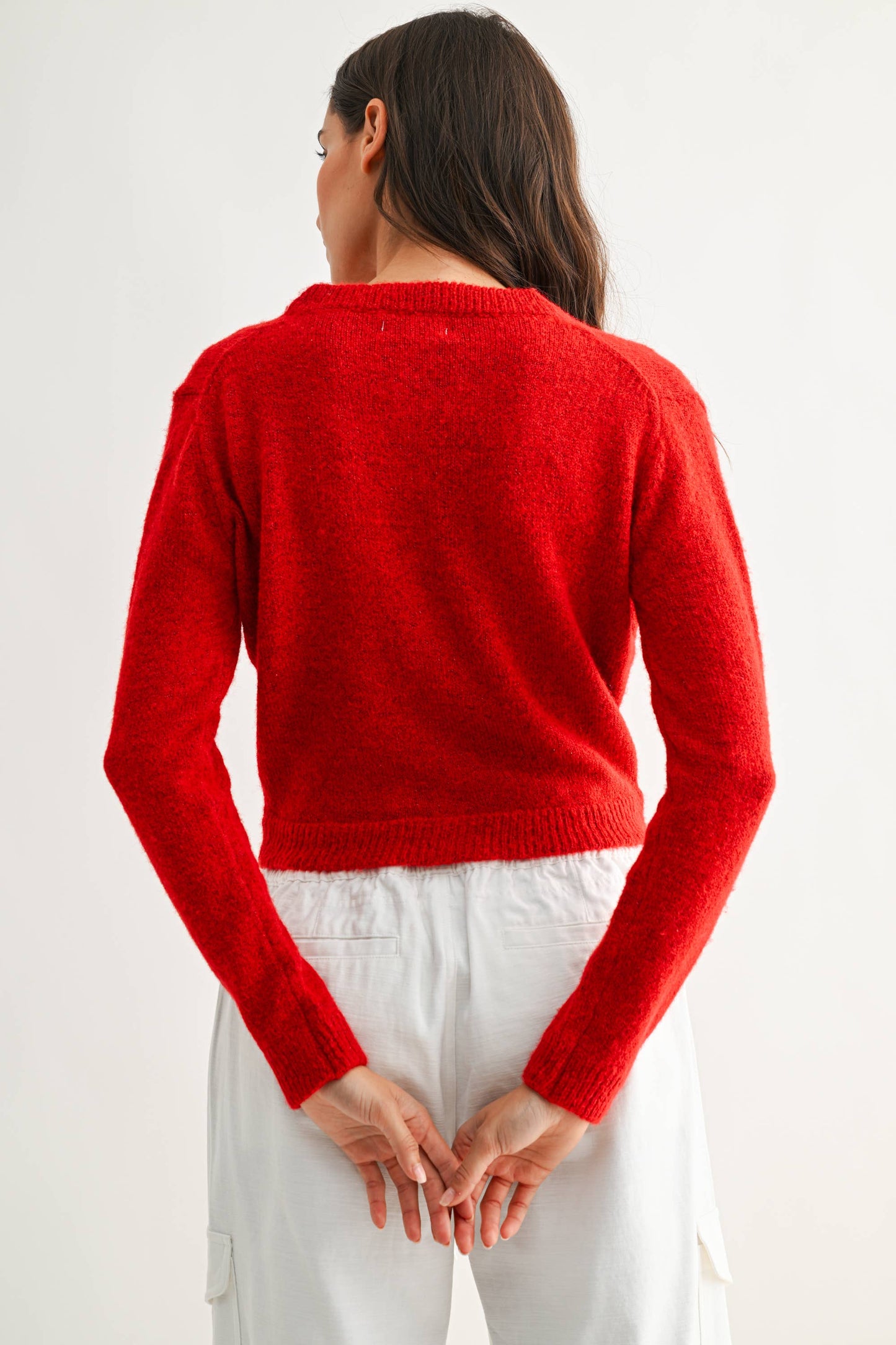 Elegantly Crafted Knit Wool Cardigan