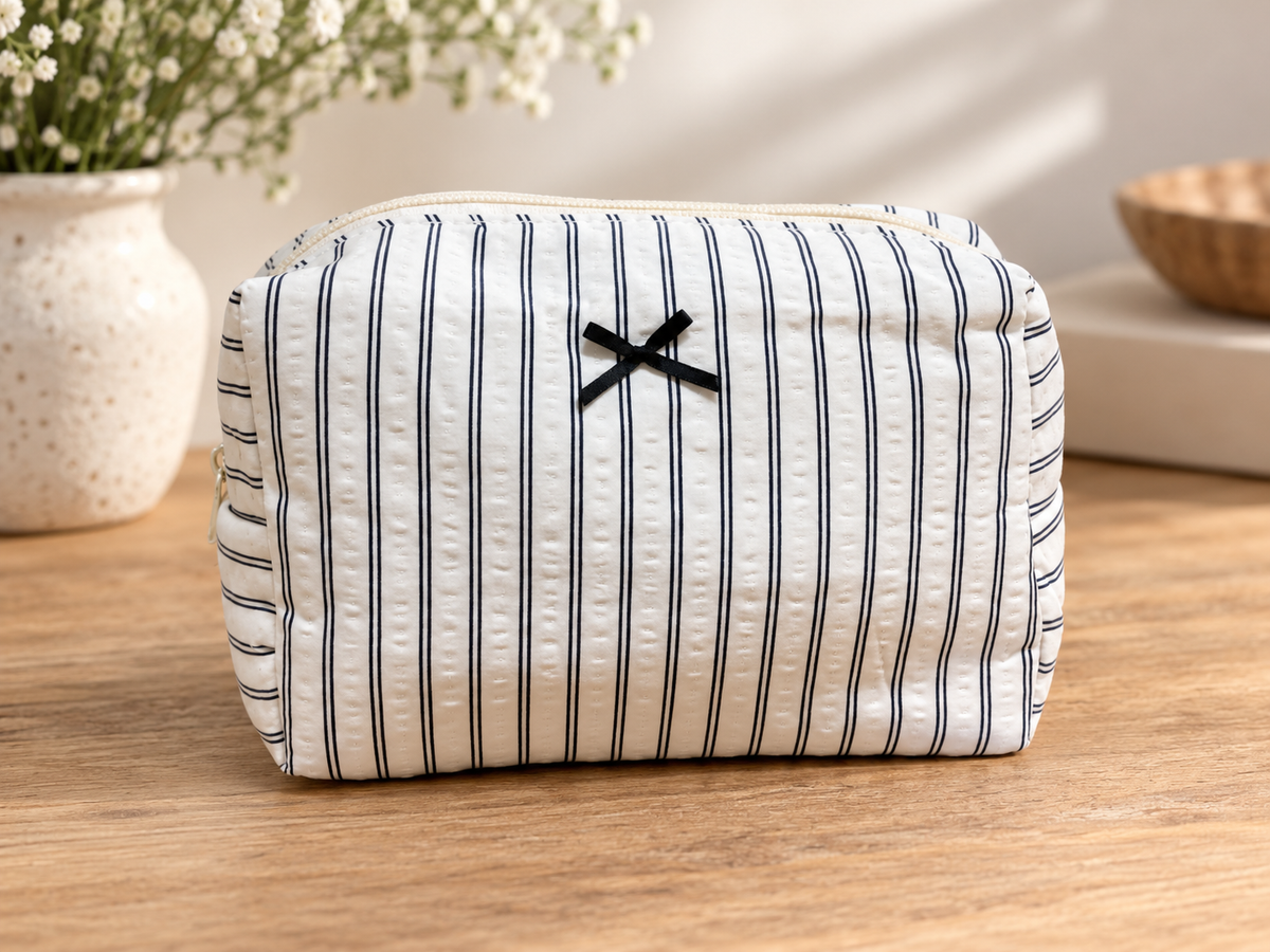 Harper Striped Pouch
