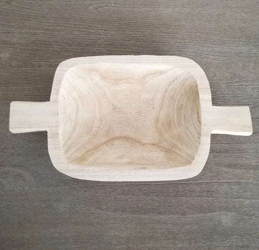 Paulownia Double Handle Bowl