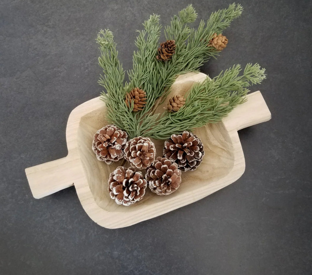 Paulownia Double Handle Bowl