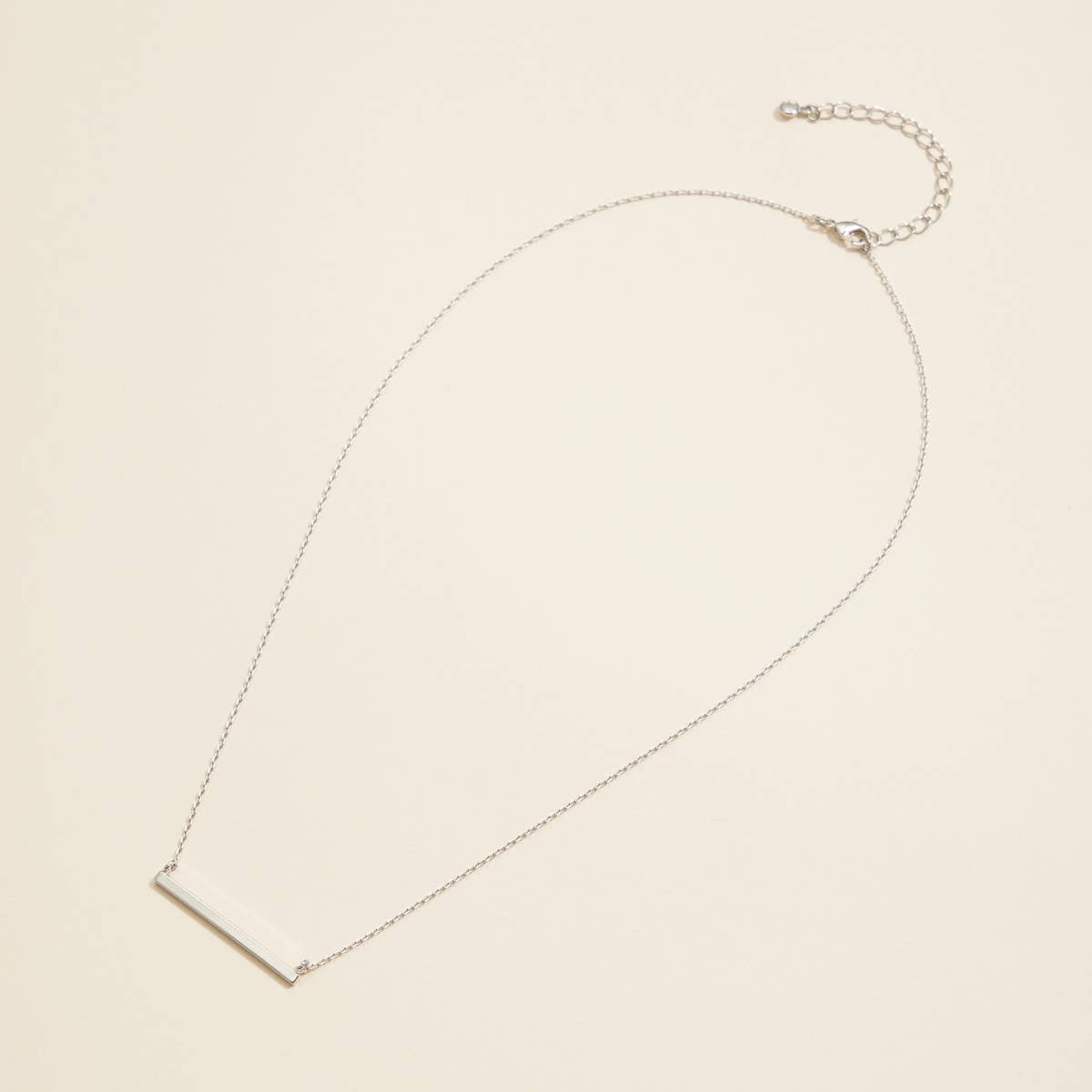 Bar Charm Short Necklace