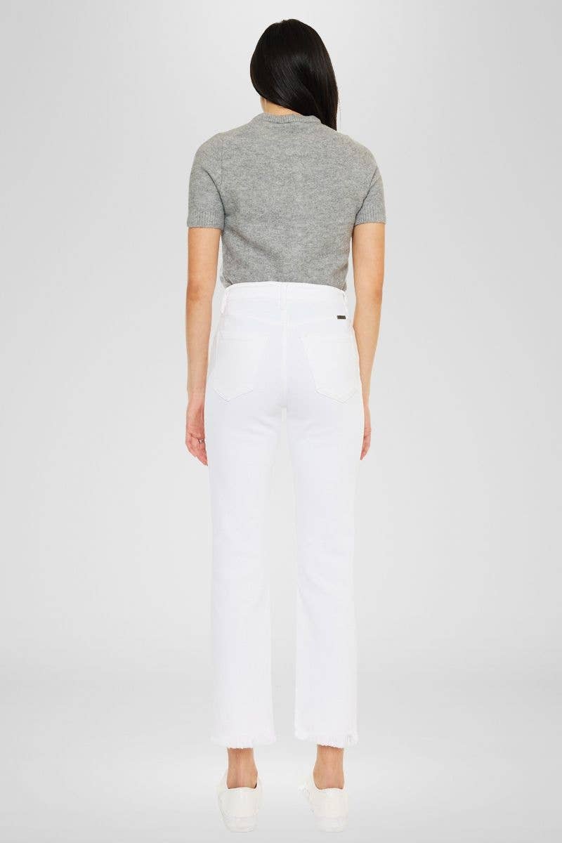 High Rise Slim Straight Jeans