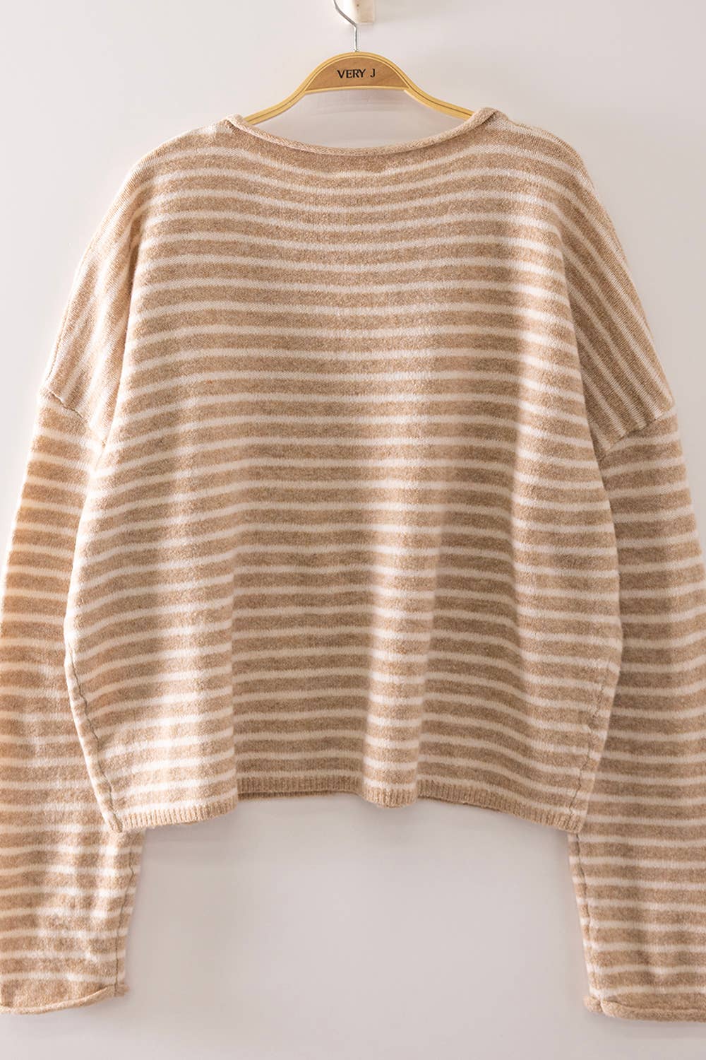 Becky Button Stripe Sweater