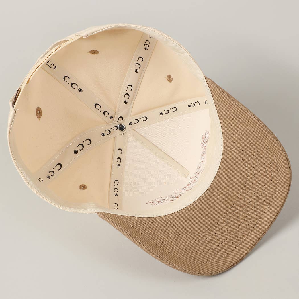 Sorry About My Wife Embroidery Two-Tone Canvas Cap