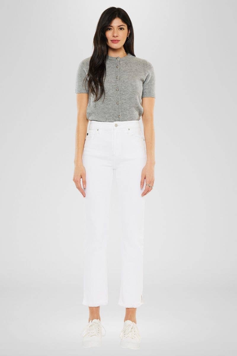 High Rise Slim Straight Jeans