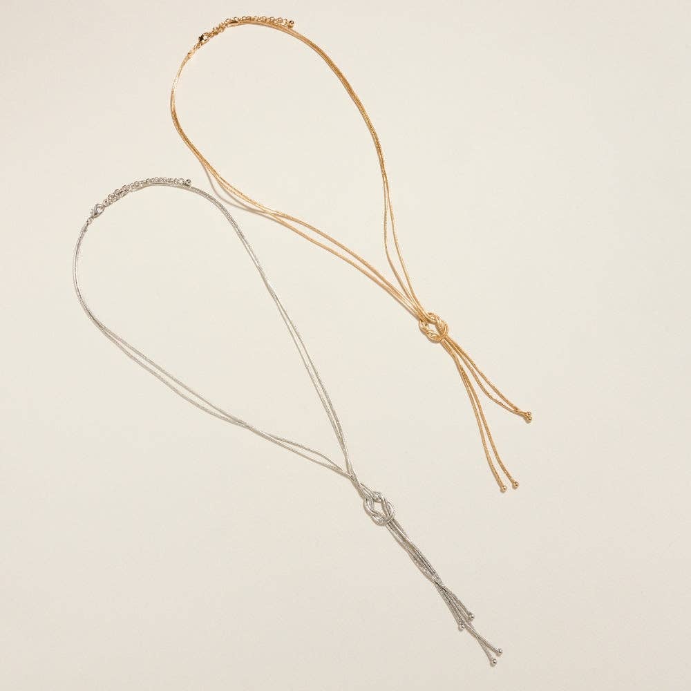 Knotted Snake Rope Chain Necklace Jewelry