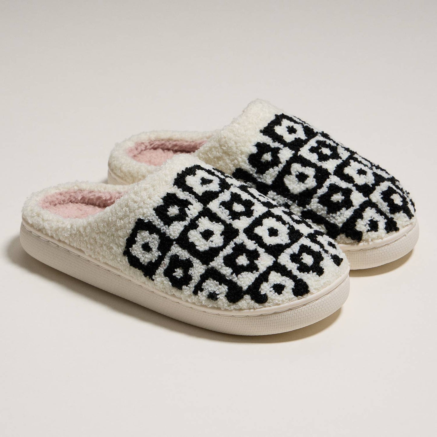 Stylish Flower Color-Block Home Slippers