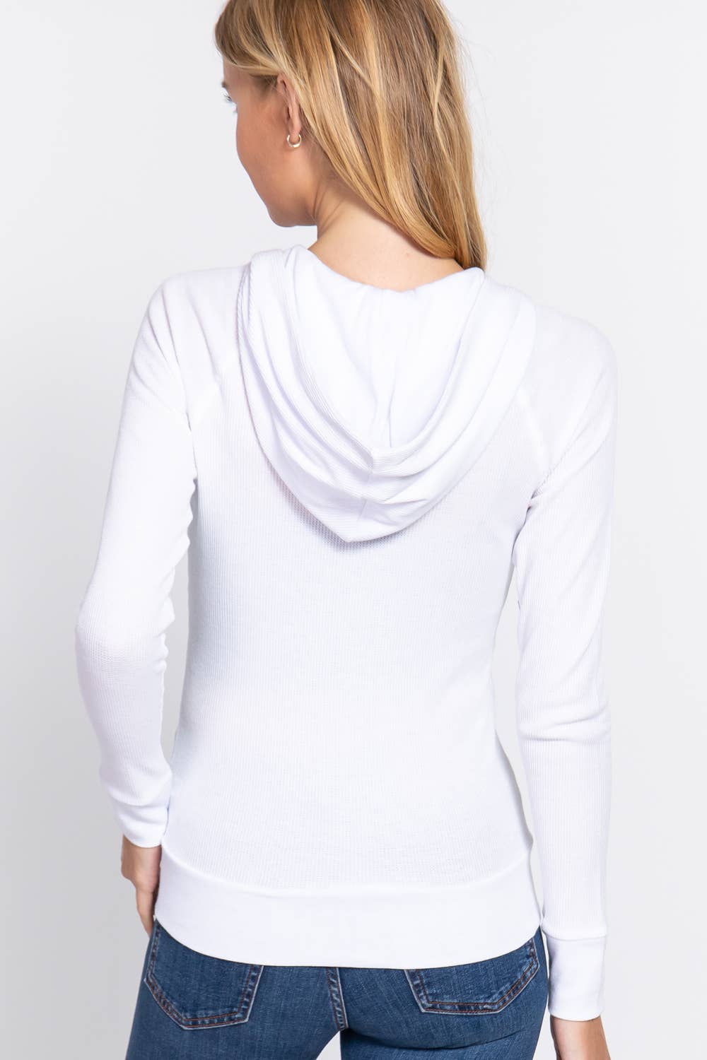 Long Sleeve Hoodie with Kangaroo Pocket Thermal Jacket