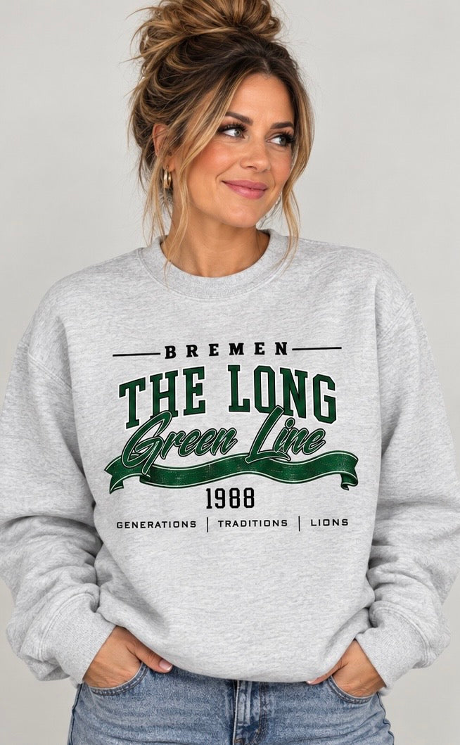 Long Green Line Crewneck OC x CS
