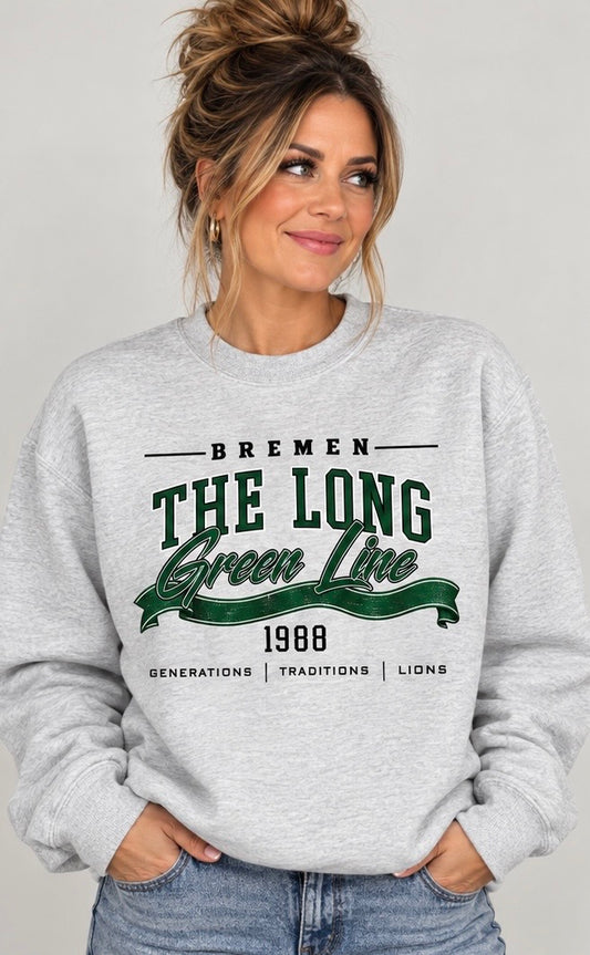 Long Green Line Crewneck OC x CS