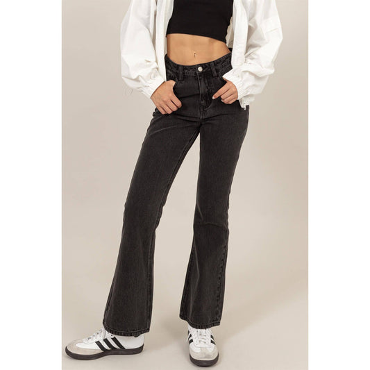 High-waisted Flared Jeans