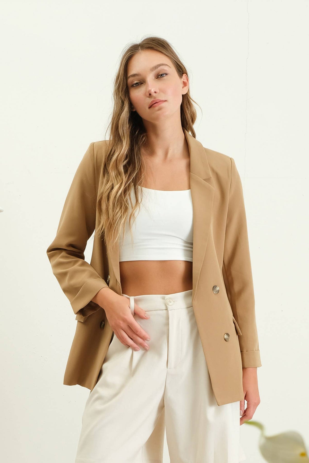 Brandi Folded Sleeve Blazer