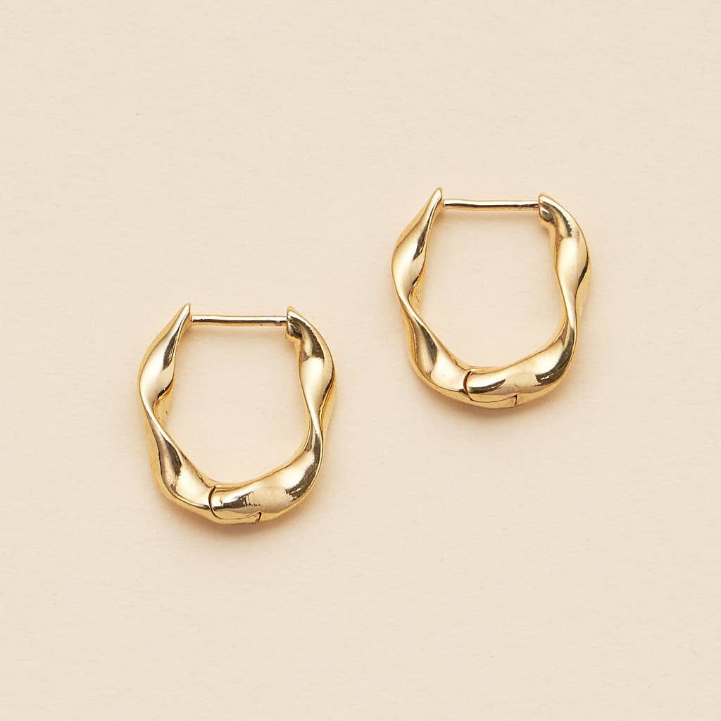 Wavy Hoop Earring