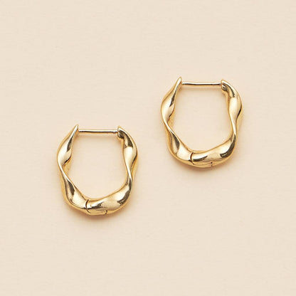 Wavy Hoop Earring