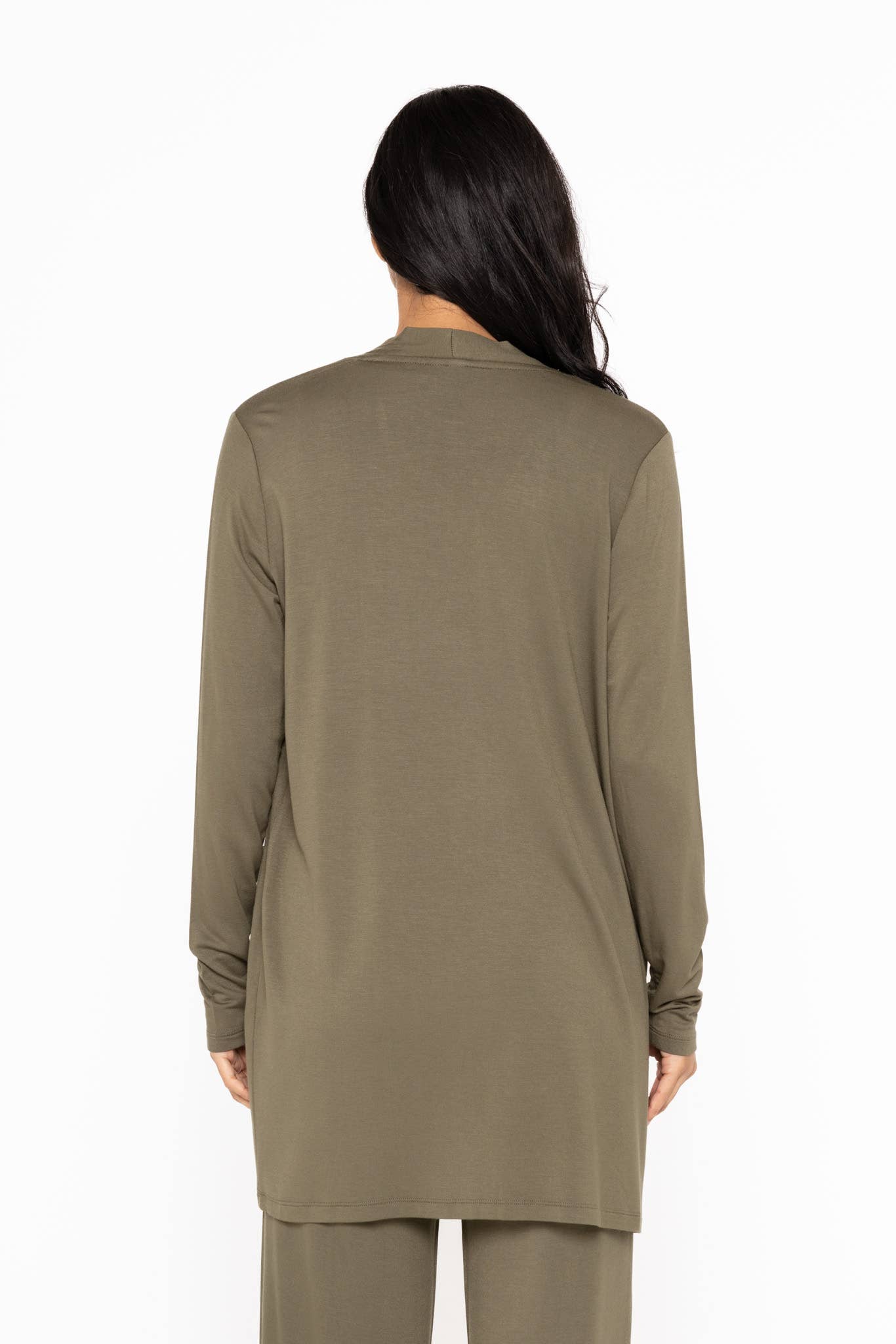 Lounge Open-Front Terry Cardigan