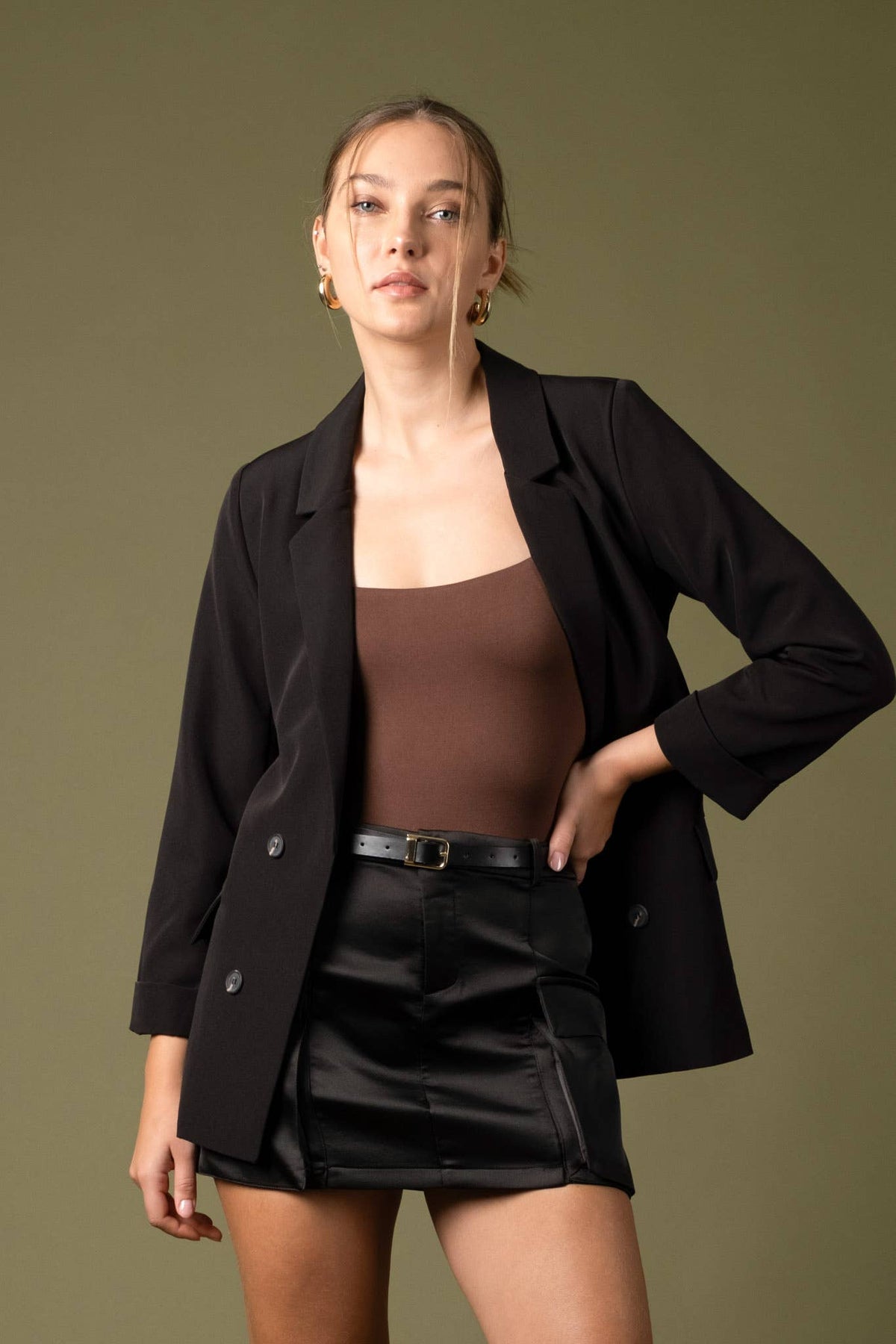 Brandi Folded Sleeve Blazer