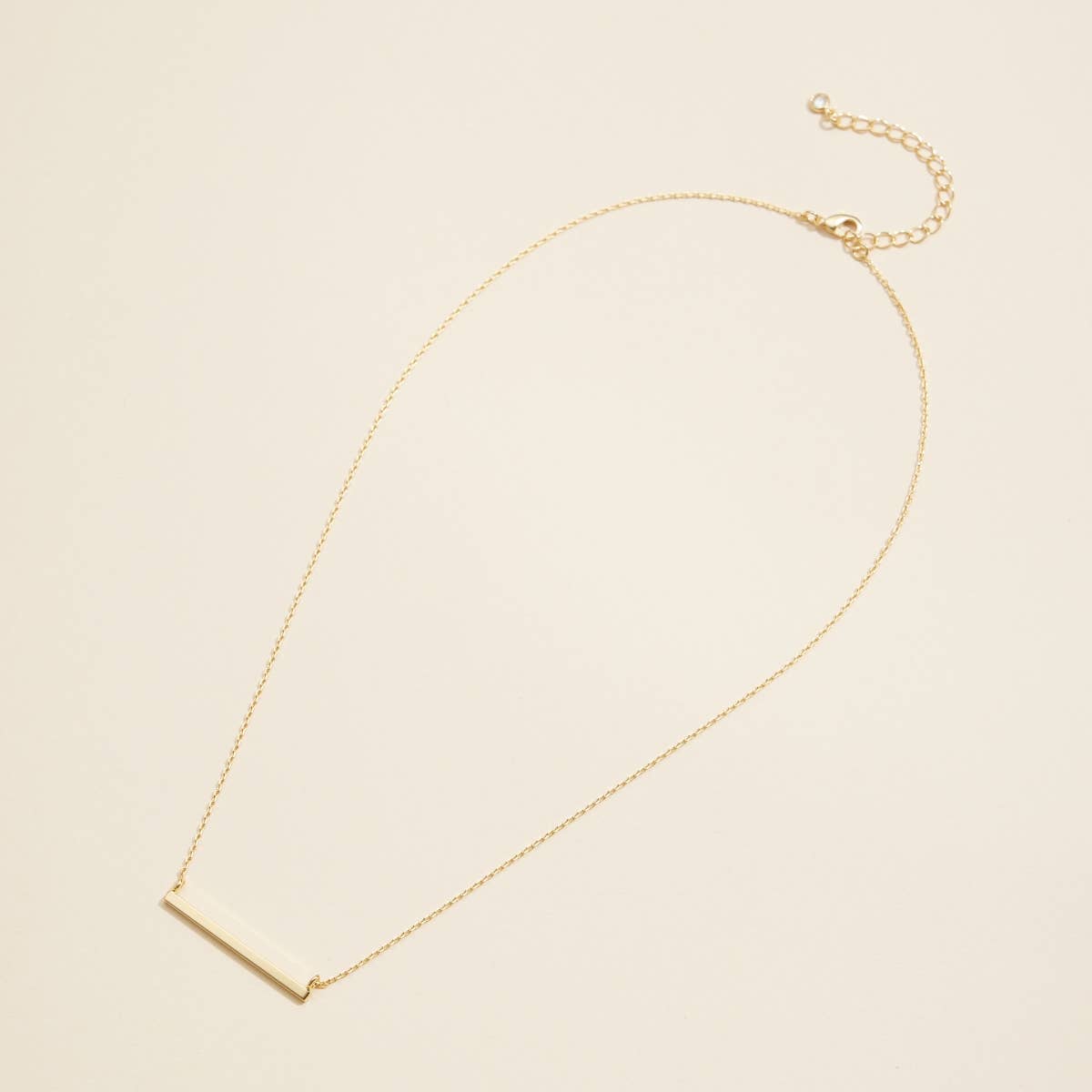 Bar Charm Short Necklace