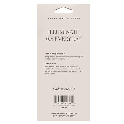 Coastal Lemon Hanging Air Freshener