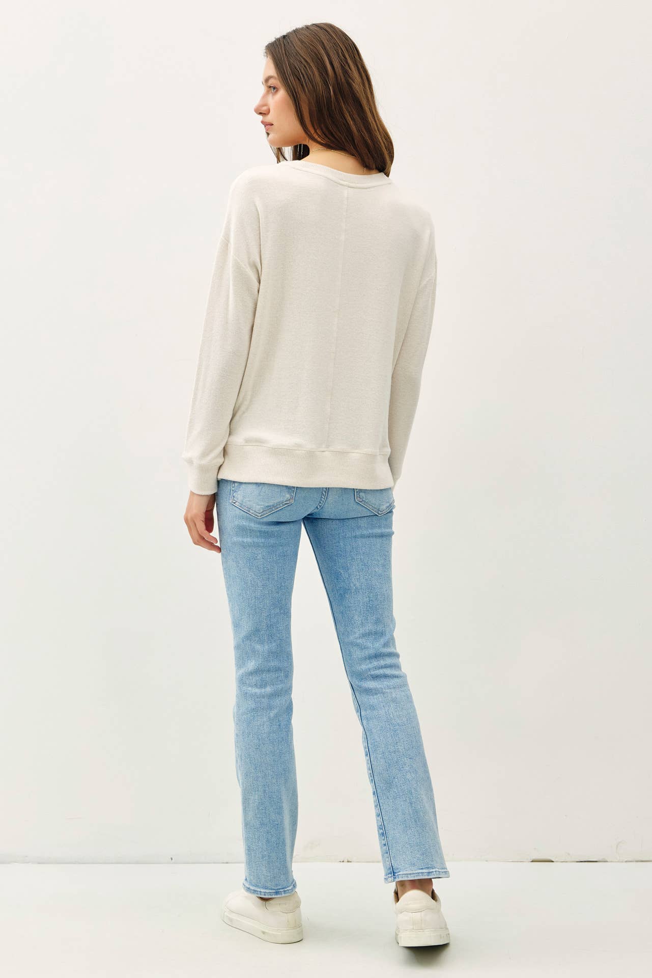 Buttery Hacci Brushed Pullover Knit Top