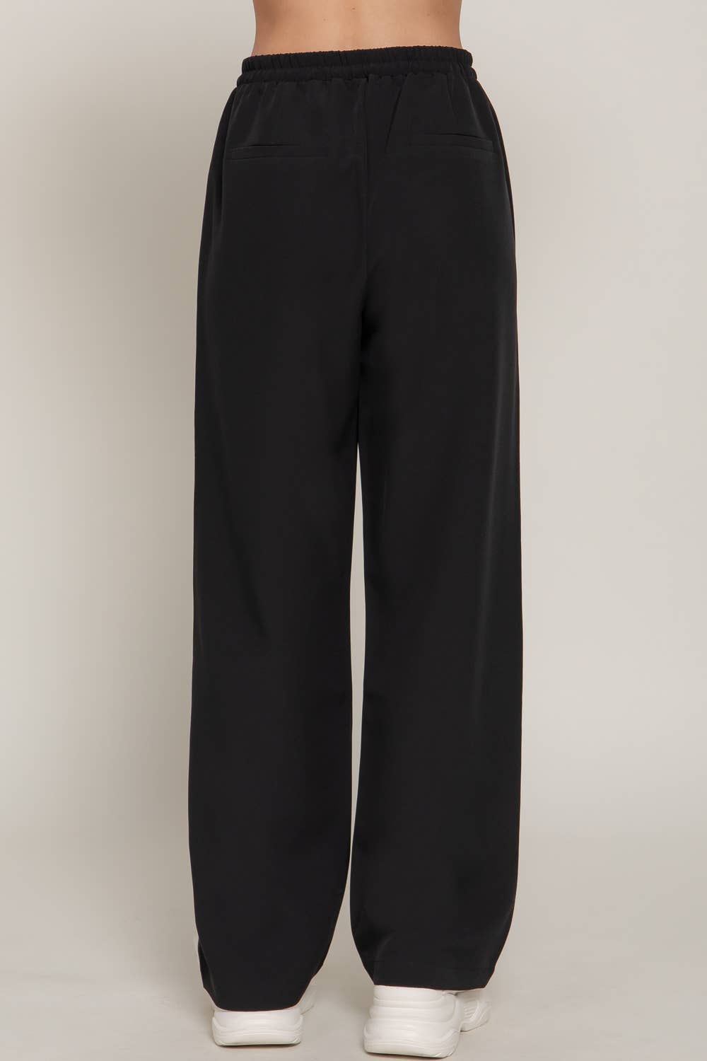 Side Stripe Straight Long Woven Pants