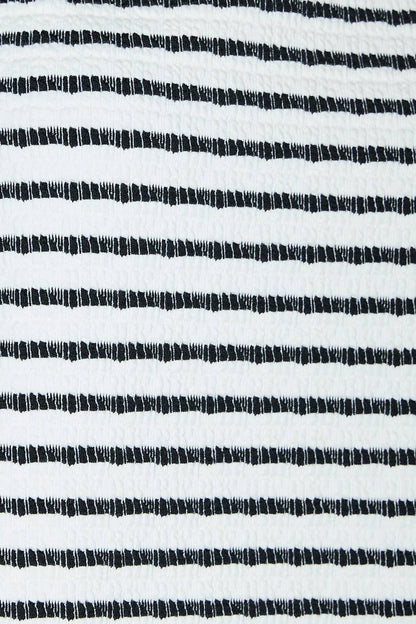 Sleeveless Texture Stripe Top
