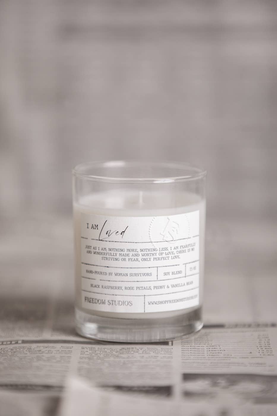 I AM Loved  Candle