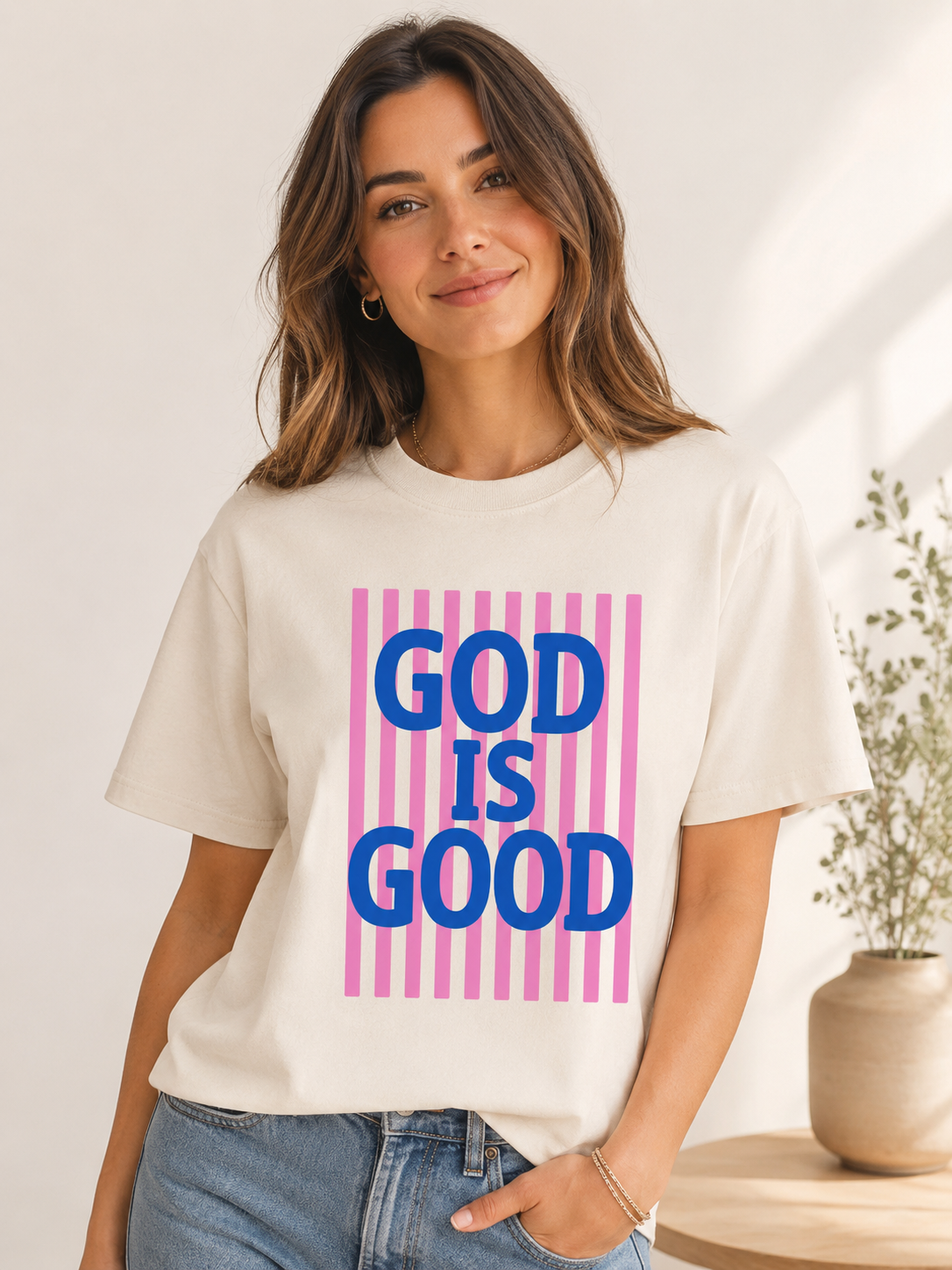 God is Good Puff Tee