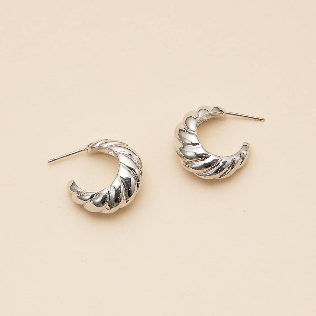 Twisted Open Hoop Earrings