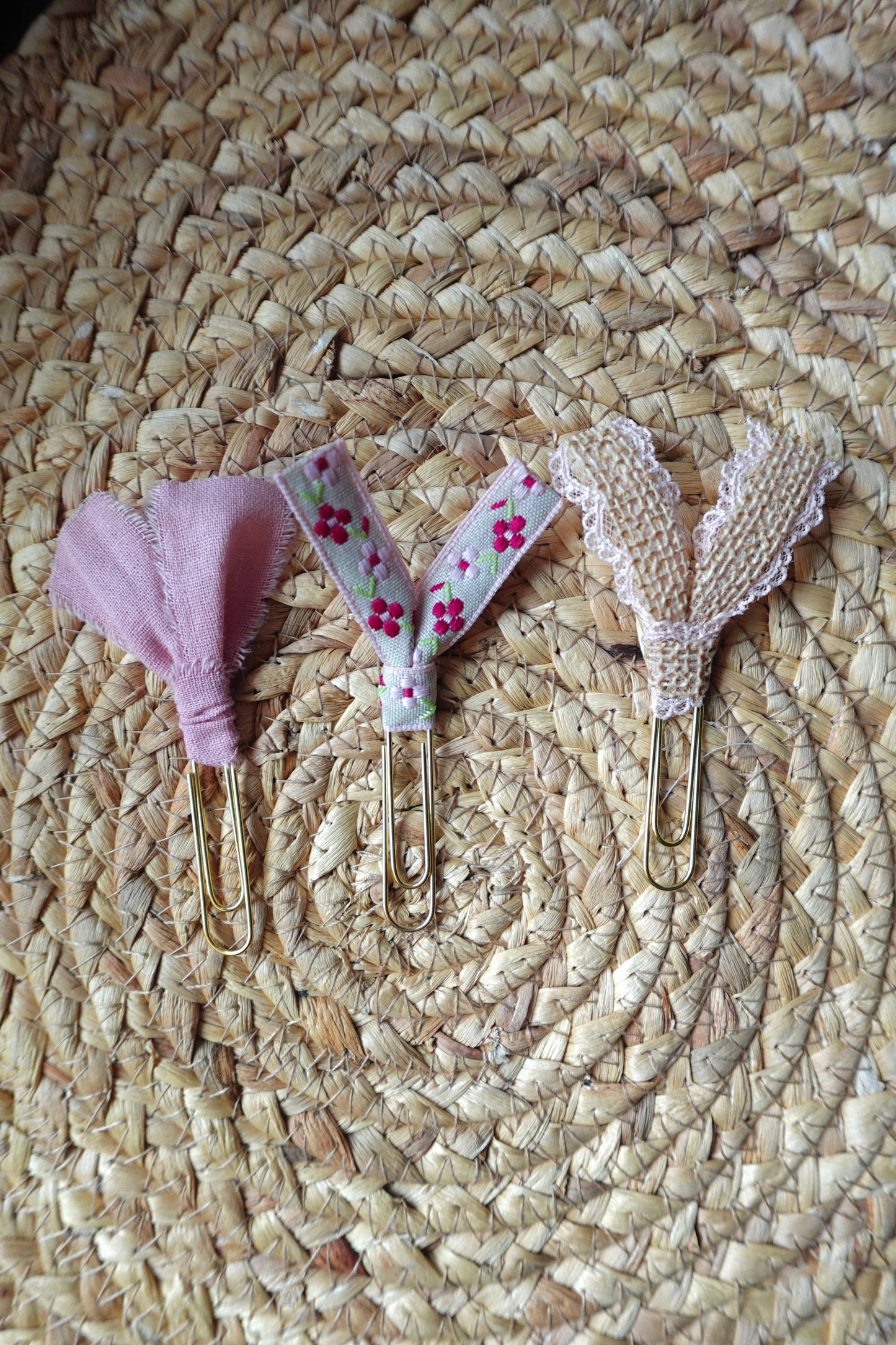 Handmade Ribbon Bookmark Set