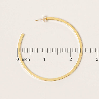 Post Hoop Earrings