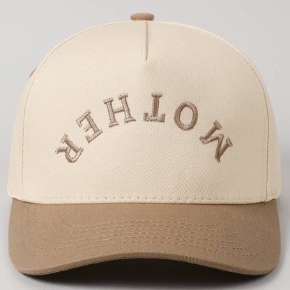 MOTHER Upside Down Lettering Embroidered Cap