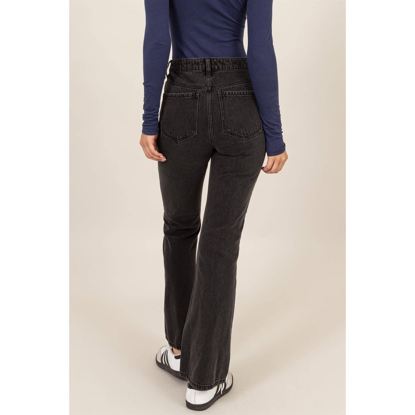High-waisted Flared Jeans