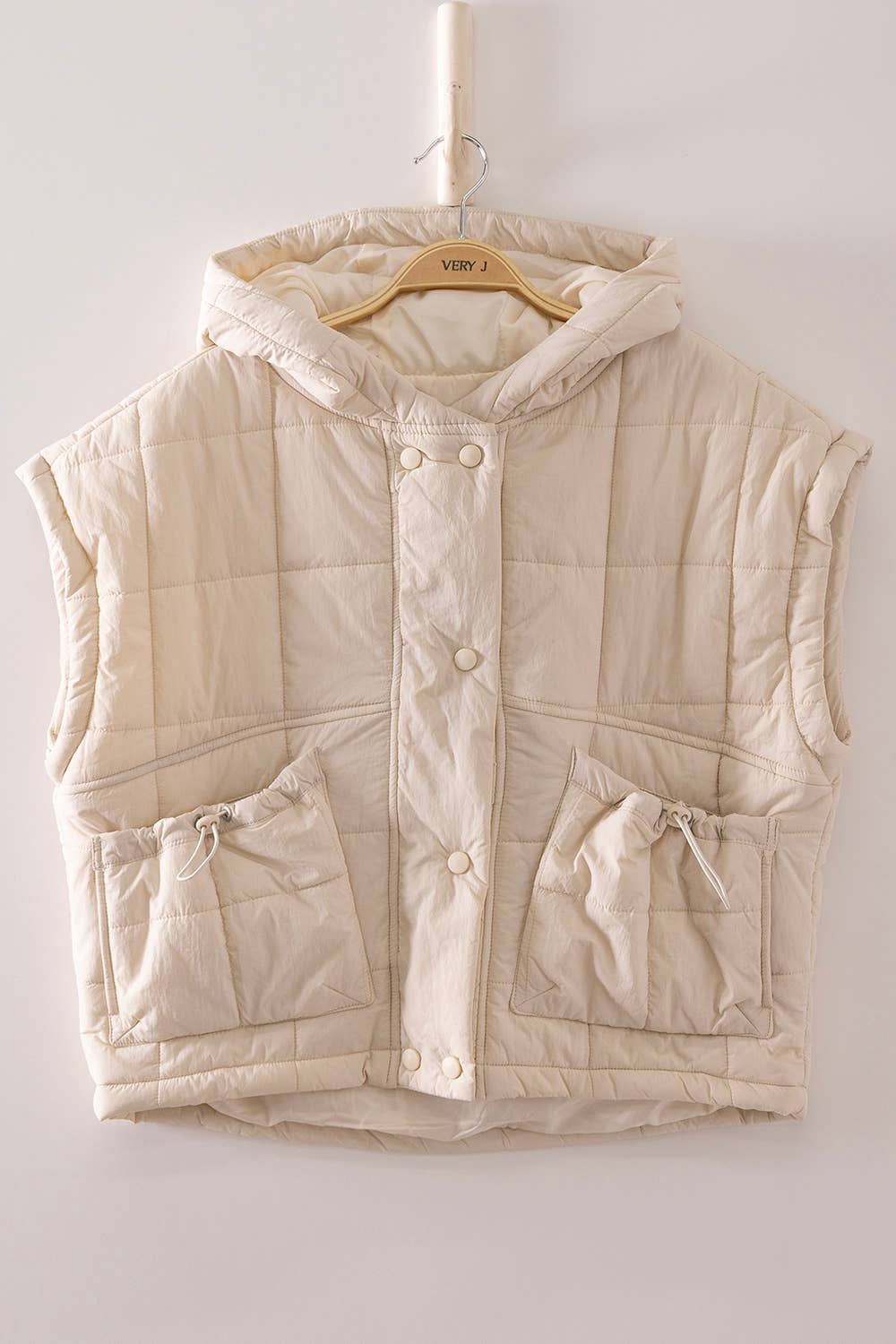 Quilted Hooded Puffer Vest
