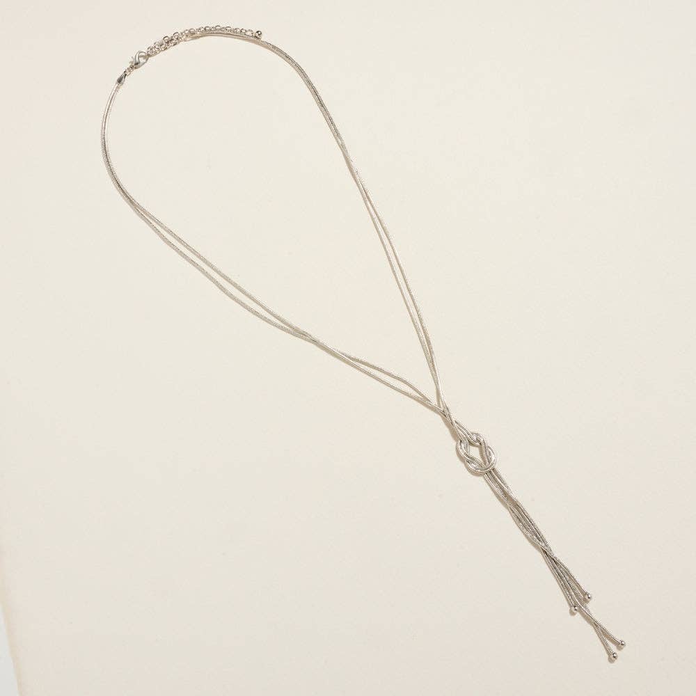 Knotted Snake Rope Chain Necklace Jewelry