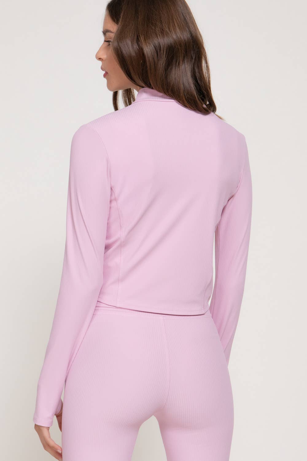 Long Sleeve Workout Jacket with Side Seam Detail