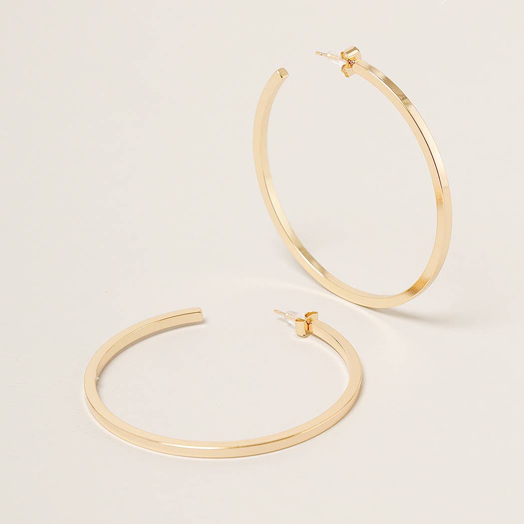 Post Hoop Earrings