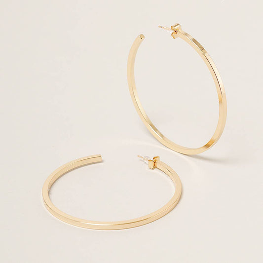 Post Hoop Earrings