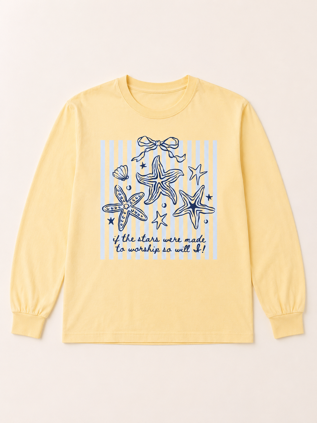 If the Stars Were Made to Worship Long Sleeve Tee
