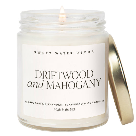 Driftwood and Mahogany Soy Candle