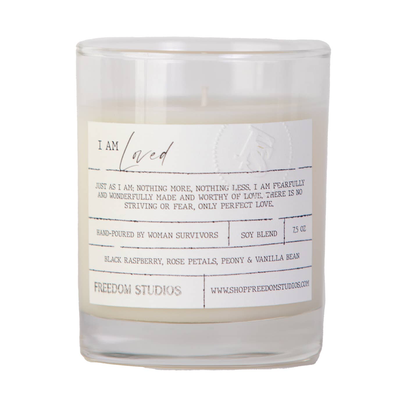 I AM Loved  Candle