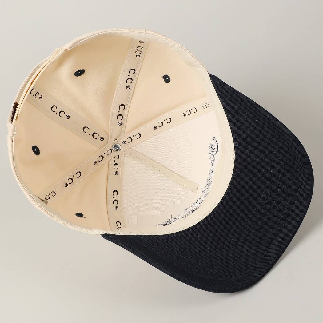 Sorry About My Wife Embroidery Two-Tone Canvas Cap