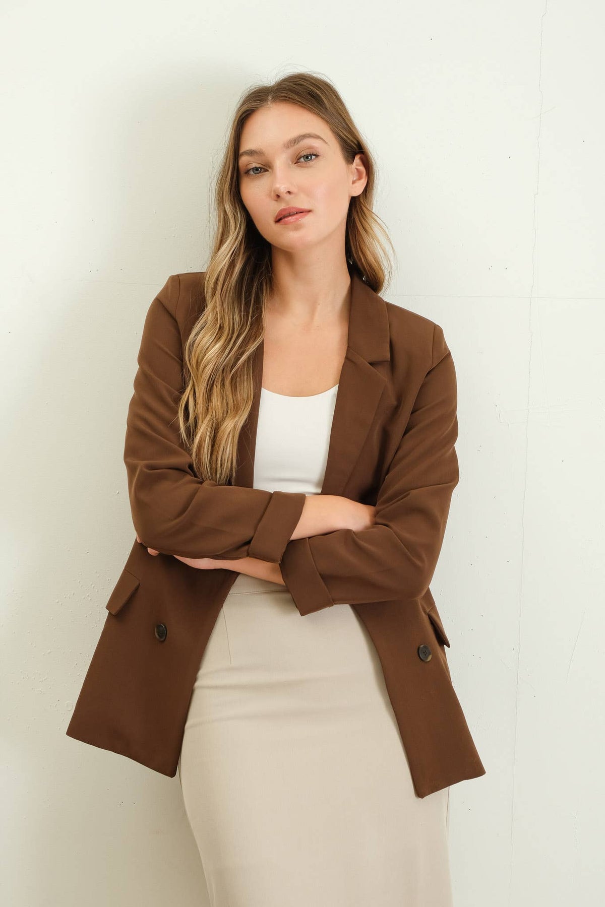 Brandi Folded Sleeve Blazer