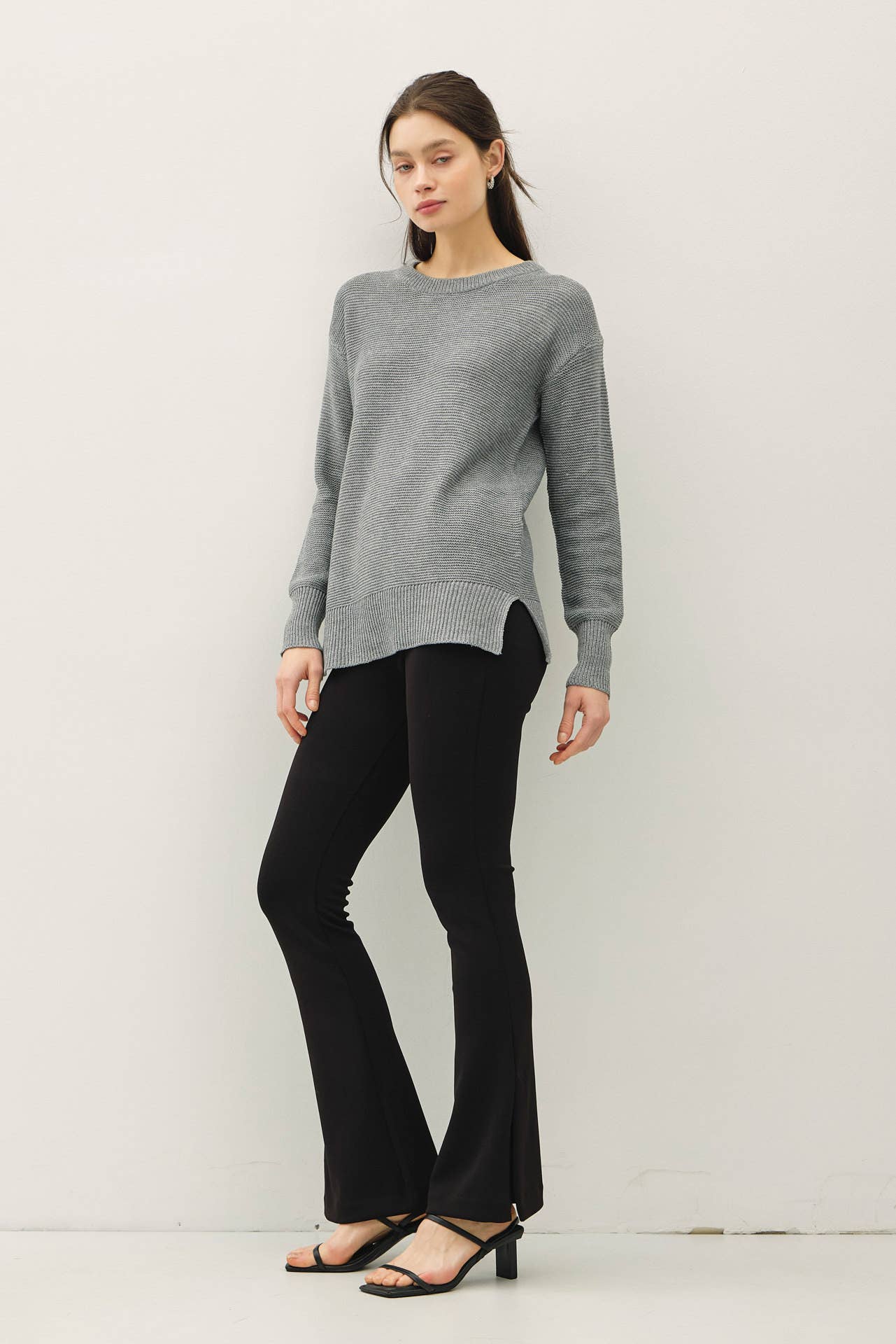 Round Neck Boyfriend Fit Sweater