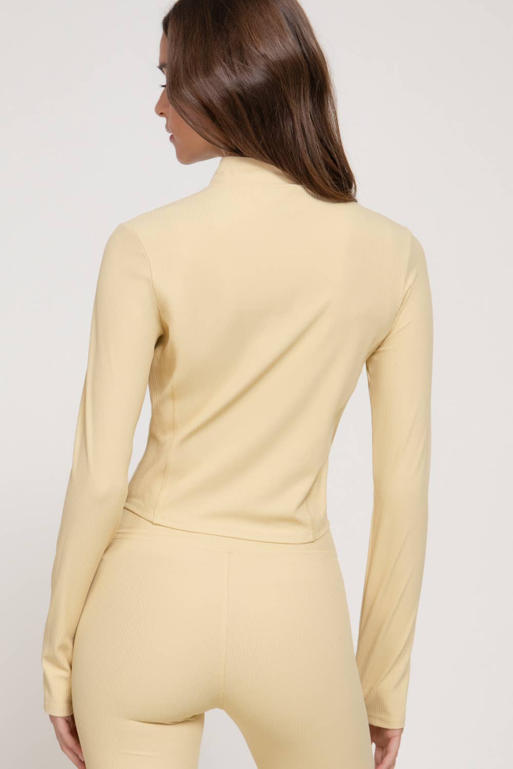 Long Sleeve Workout Jacket with Side Seam Detail