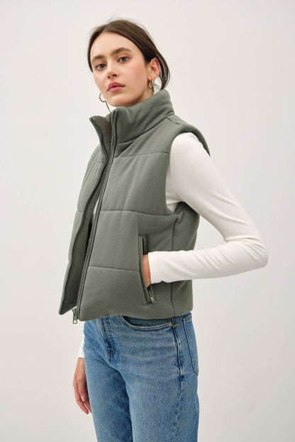 Puffer Vest With Zipper