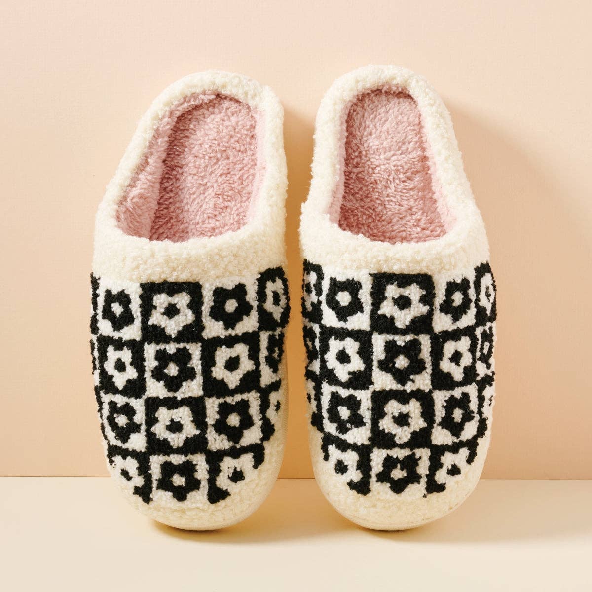 Stylish Flower Color-Block Home Slippers